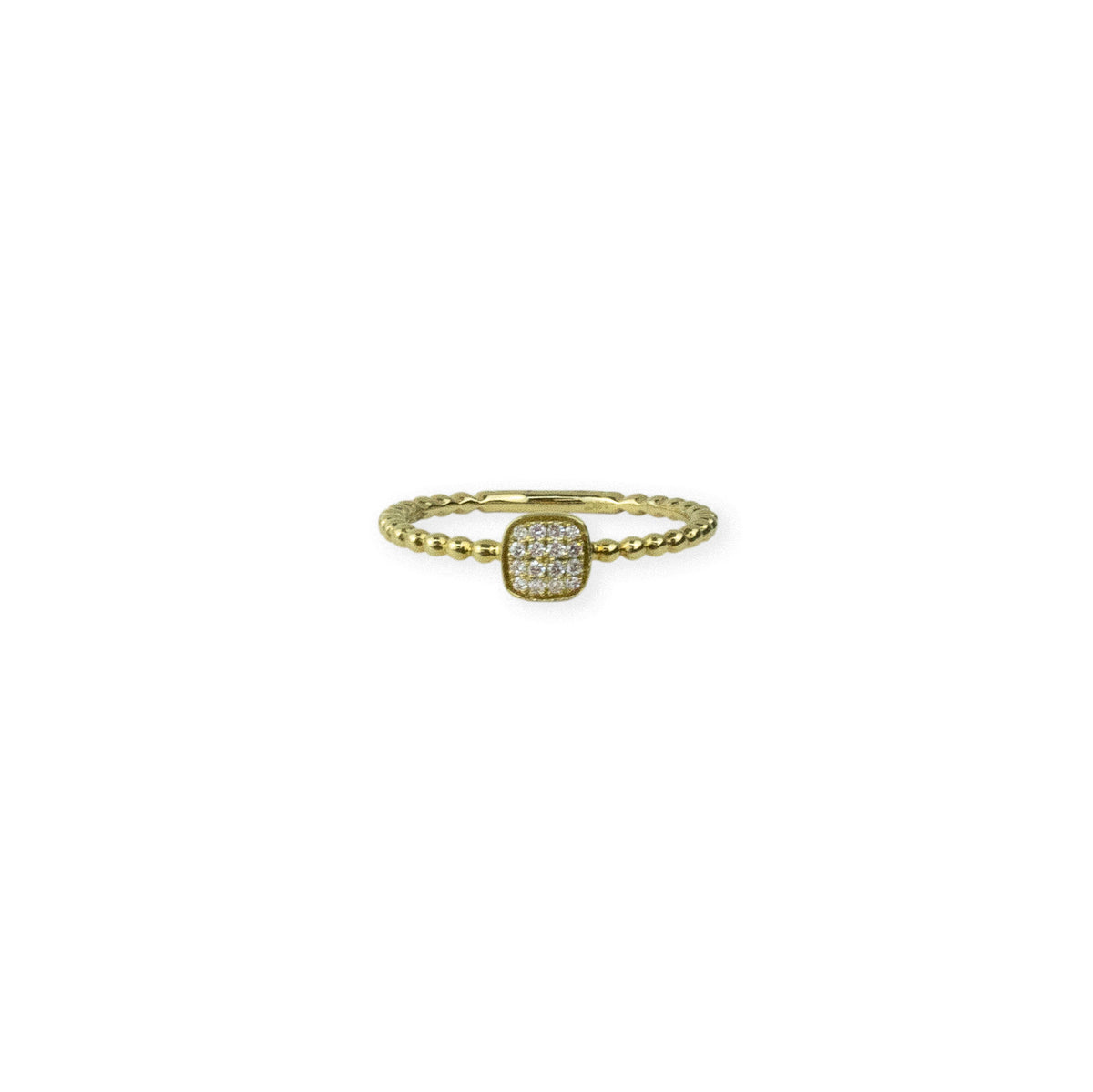 Square and Ball Ring Fine Jewellery By Colette