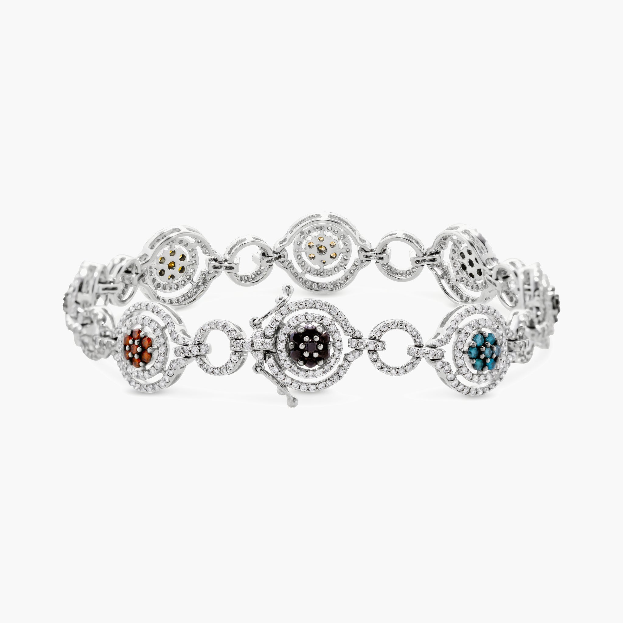 Coloured Diamond Bracelet