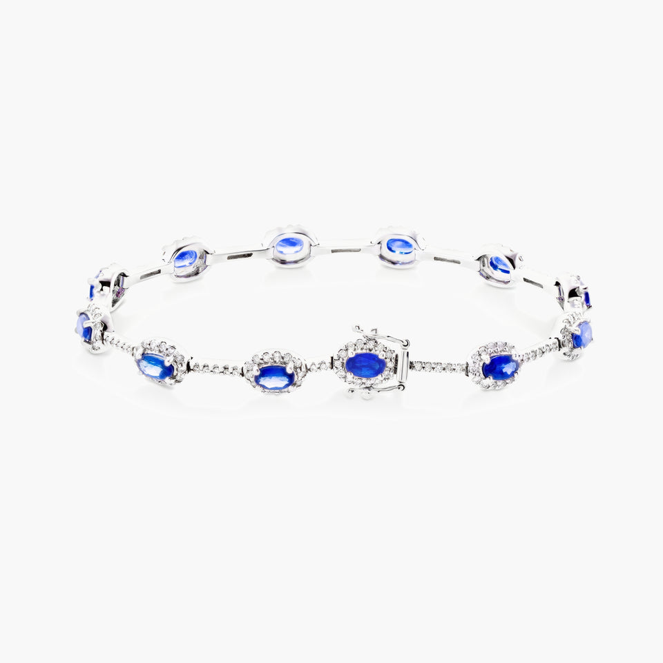 Sapphire & diamond bracelet