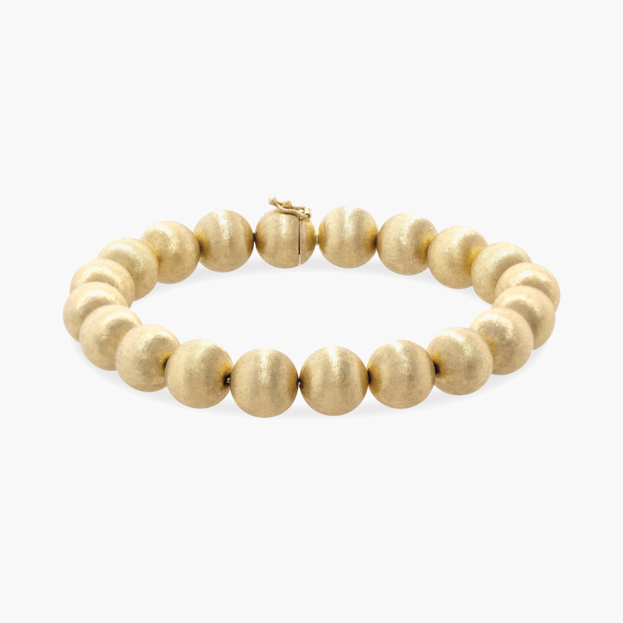 Satin finish ball bracelet