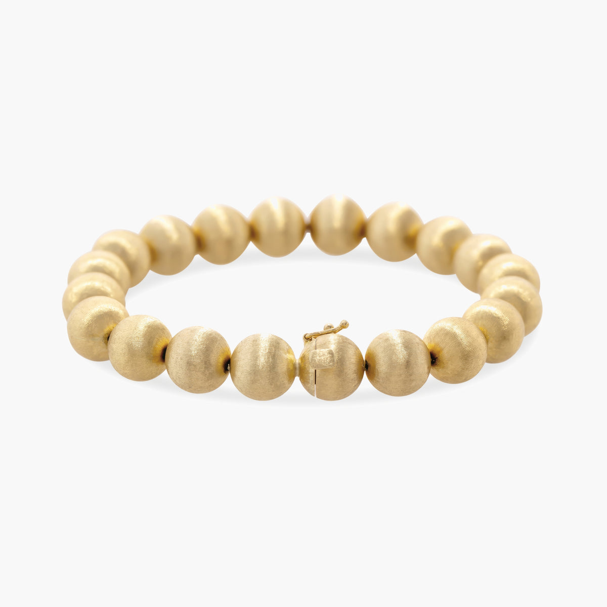 Satin finish ball bracelet