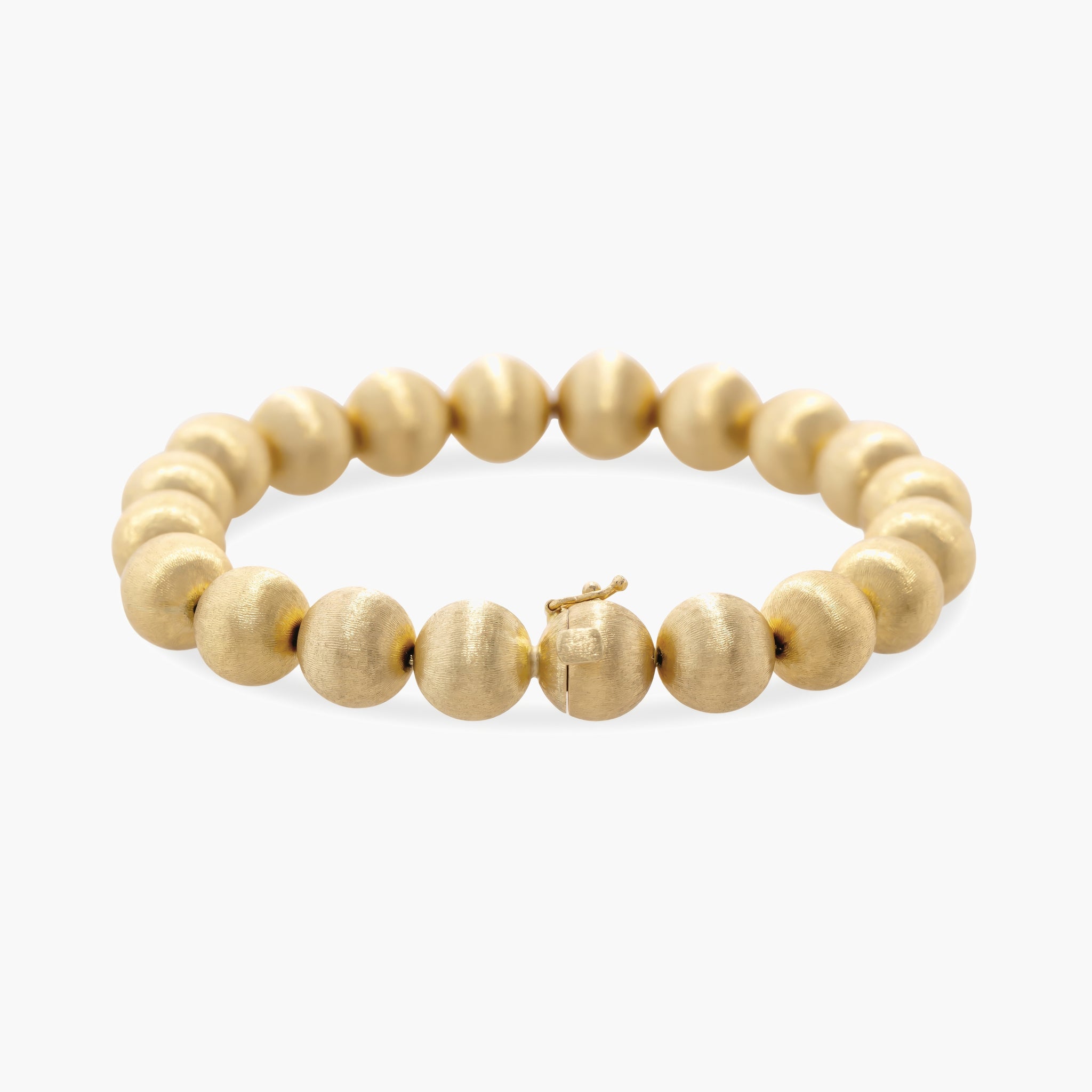 Satin finish ball bracelet