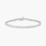 Diamond flower bracelet