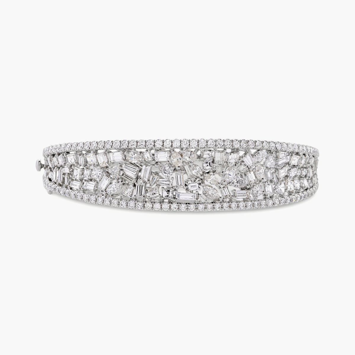Graduated diamond bangle 1