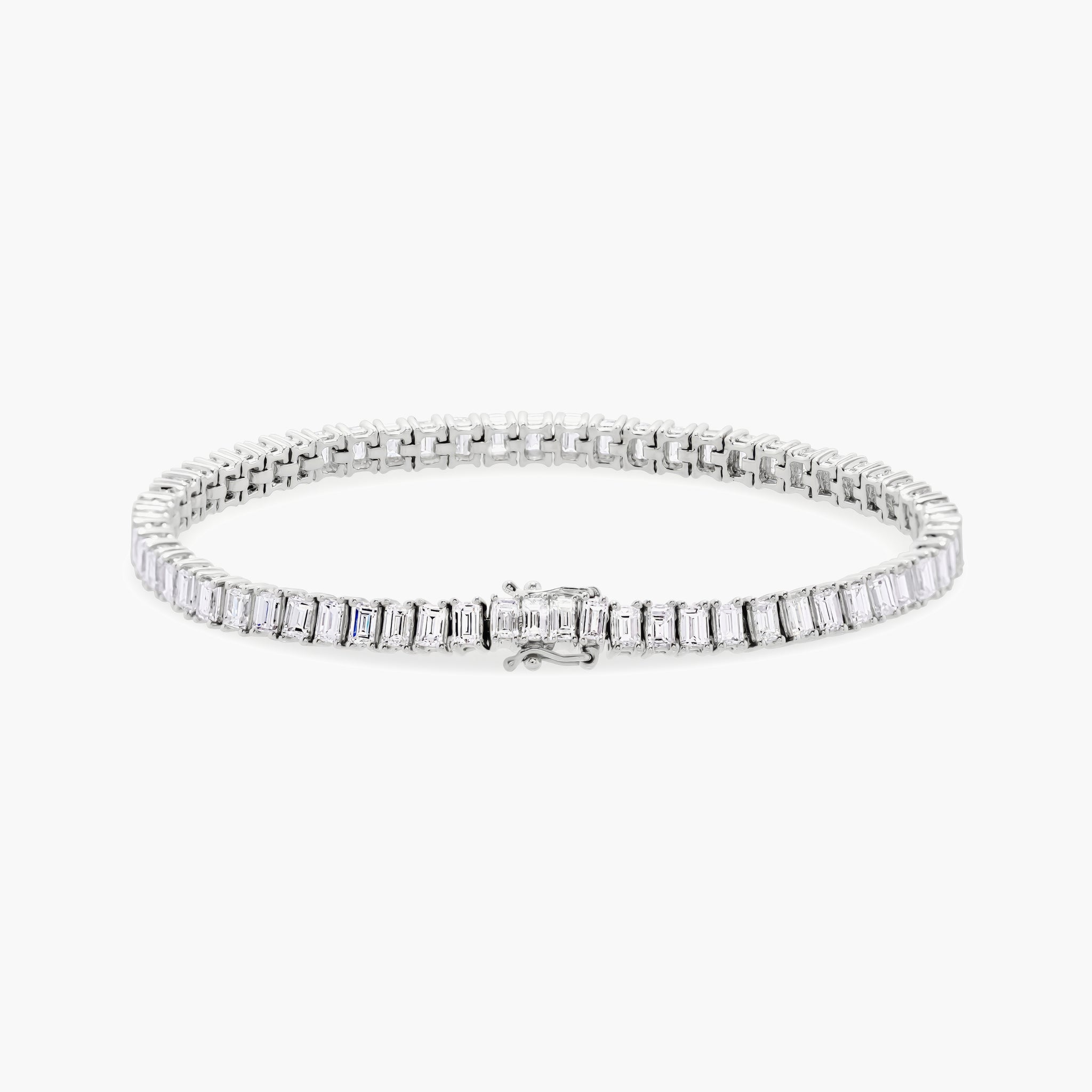 Baguette diamond tennis bracelet