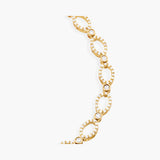 Diamond Oval Link Bracelet
