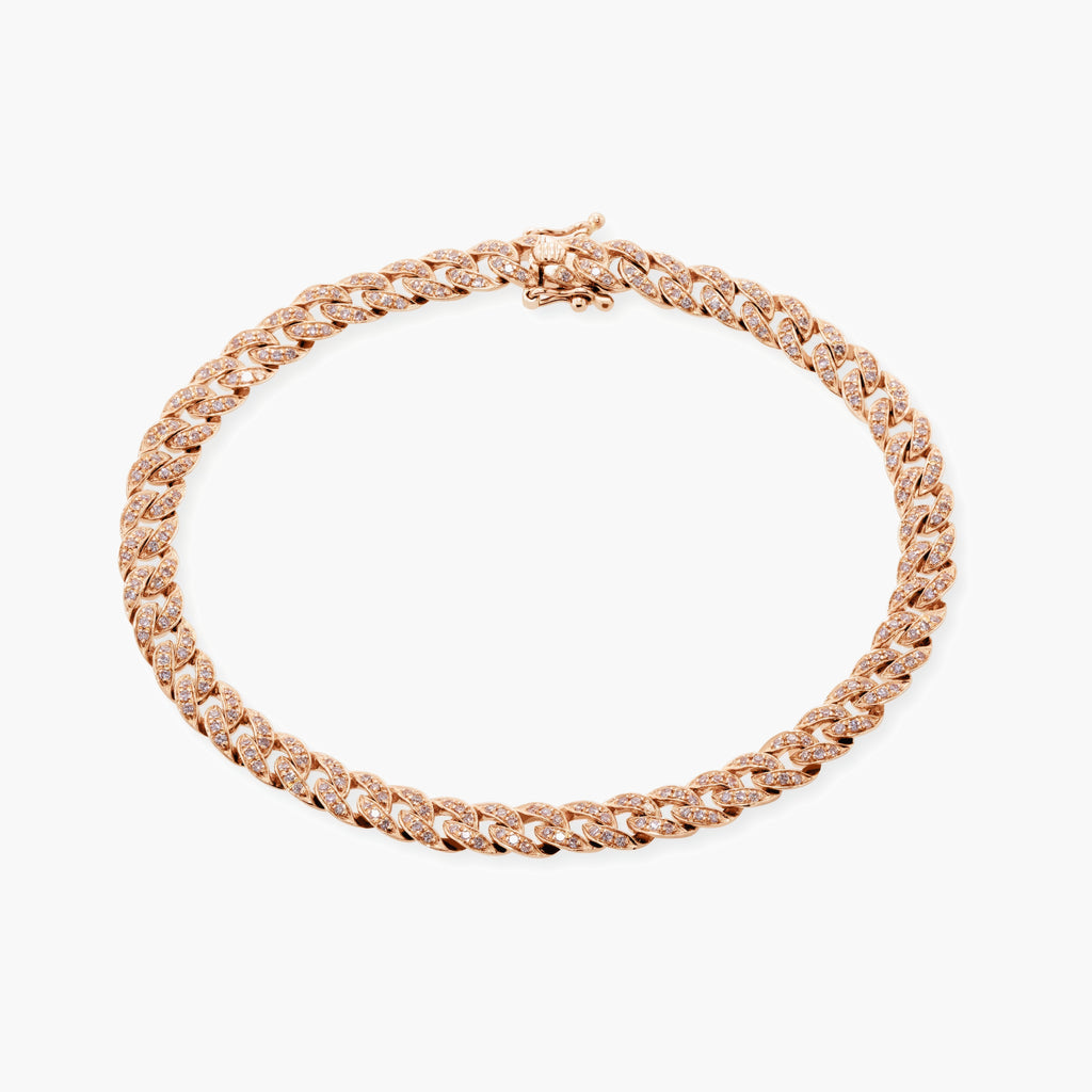 Pavé Diamond Cuban Link Bracelet