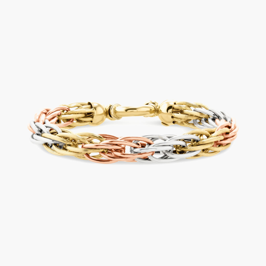 Gold Woven Link Bracelet