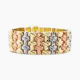 Wide Gold Link Bracelet