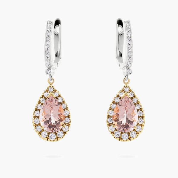 Morganite Drop Earrings