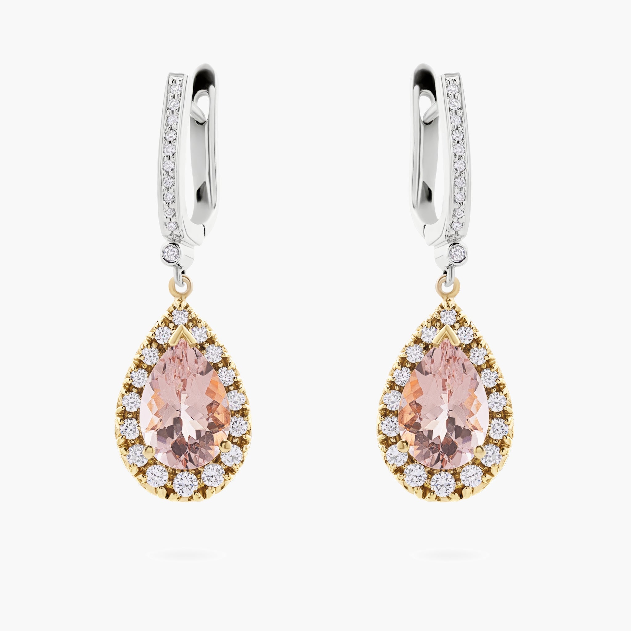 Morganite Drop Earrings