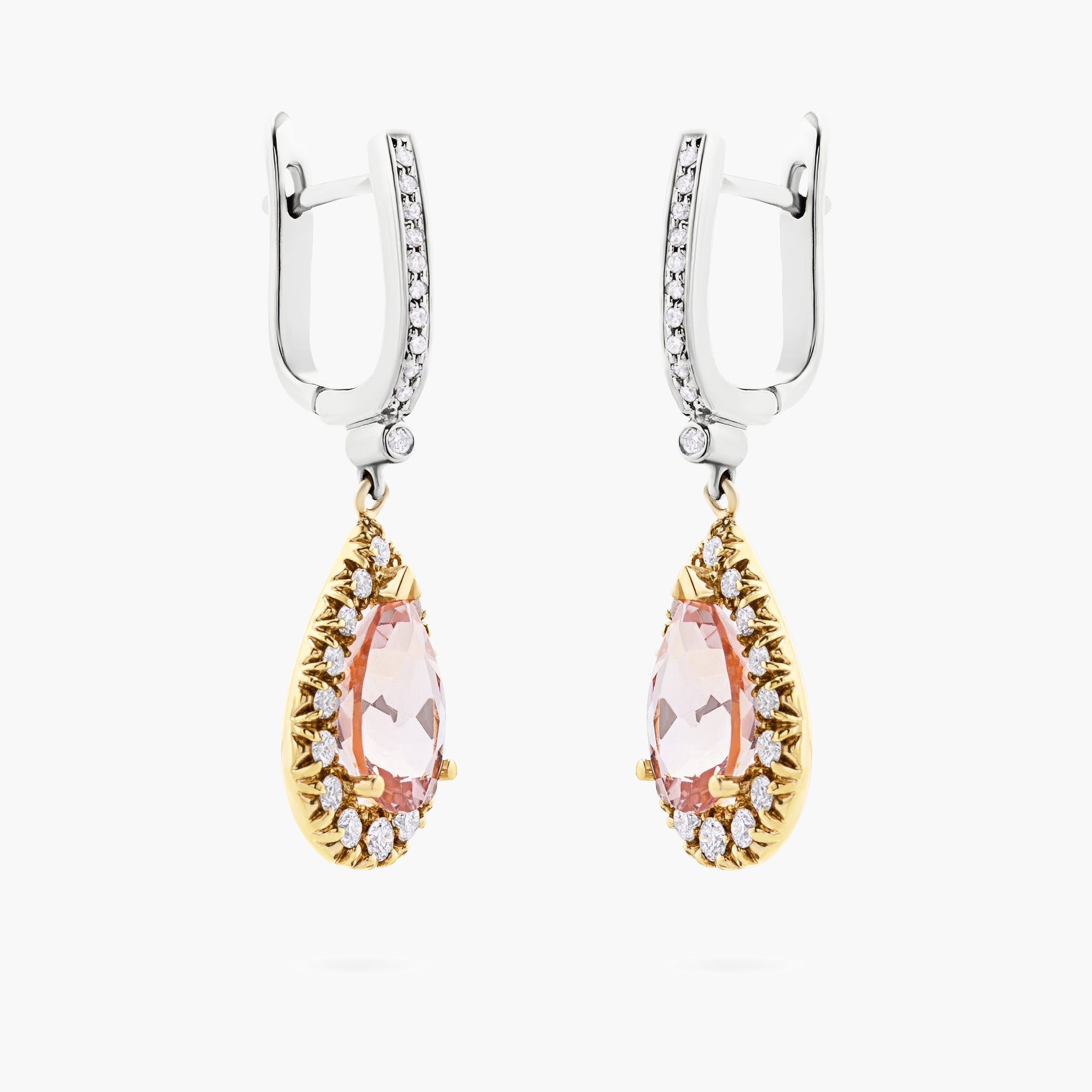 Morganite Drop Earrings
