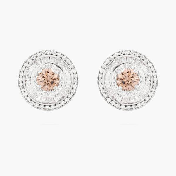 Fancy Colour Diamond Studs