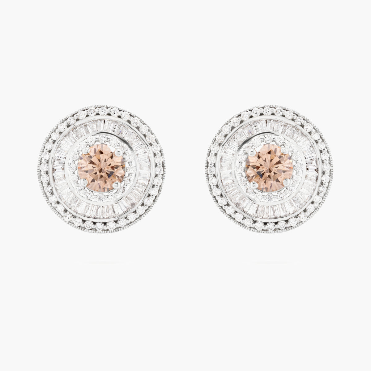 Fancy Colour Diamond Studs
