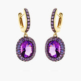 Amethyst drop earrings