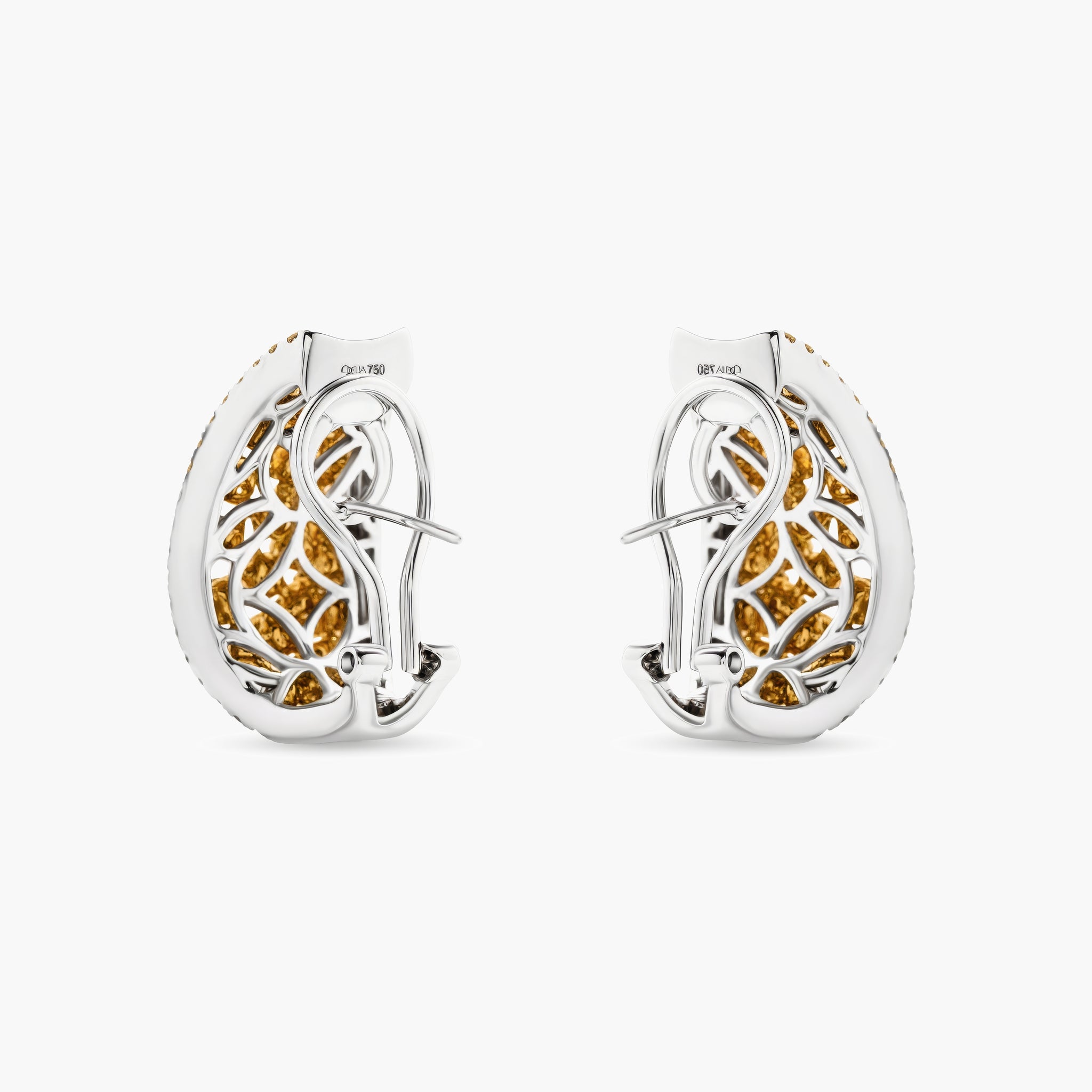 Canary Yellow Diamond Earrings