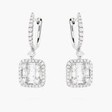 Diamond illusion drop earrings