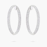 Inside/outside Pave hoops