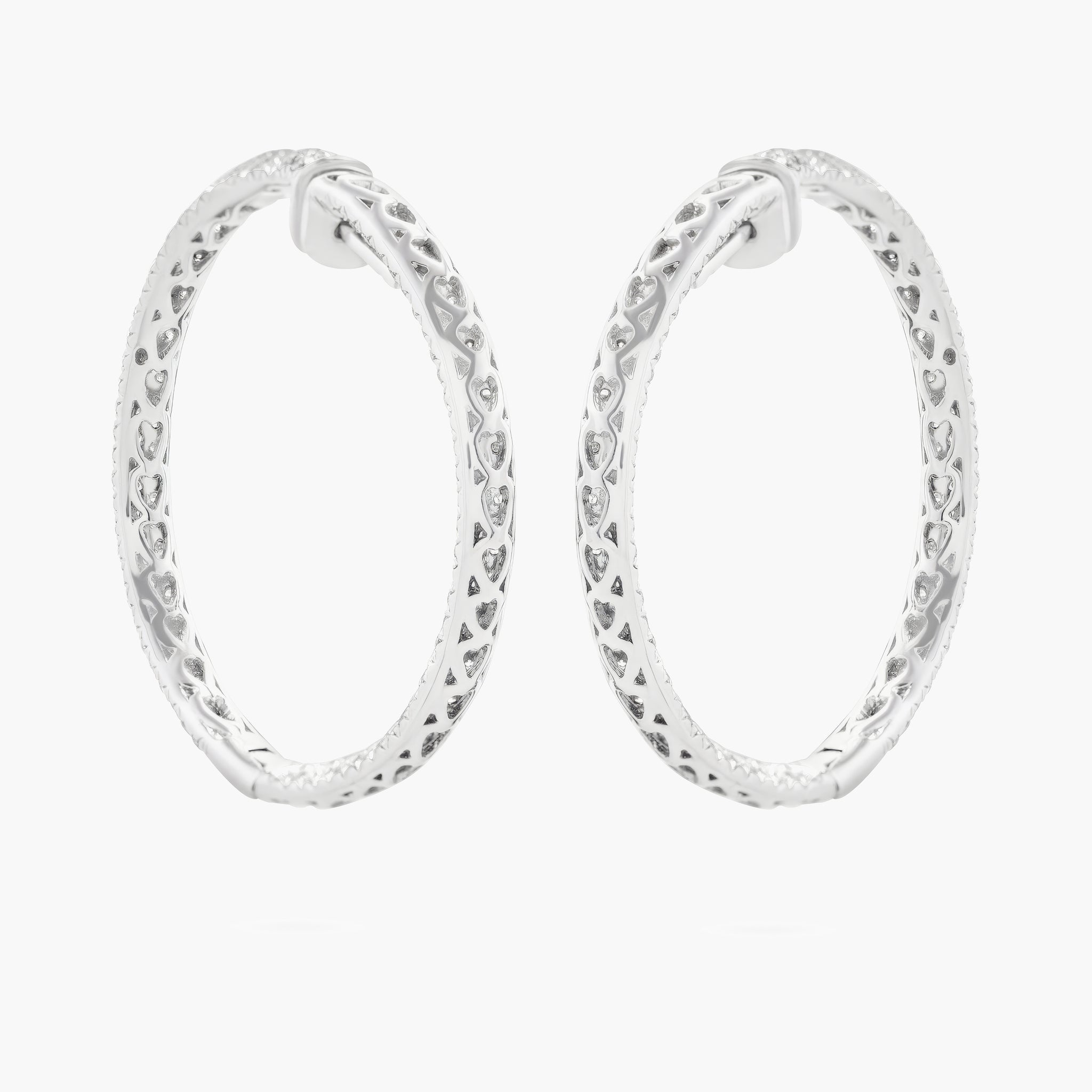 Inside/outside Pave hoops