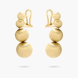 Satin finished ball earrings