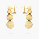 Satin finished ball earrings