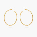 Diamond cut hoop earrings