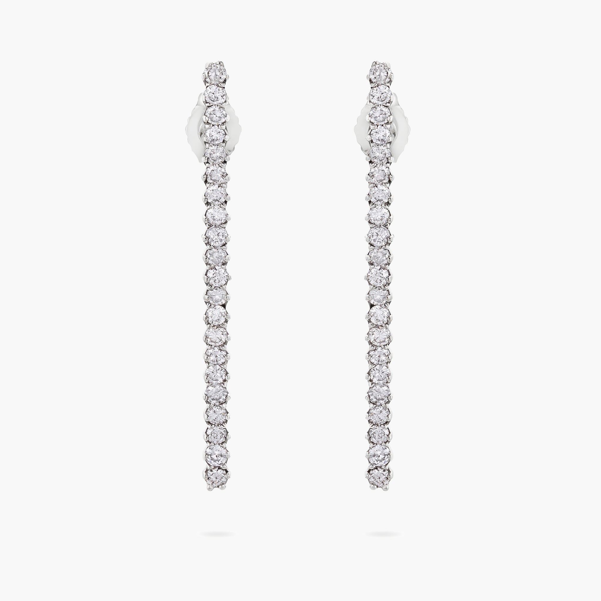 Diamond stick earrings