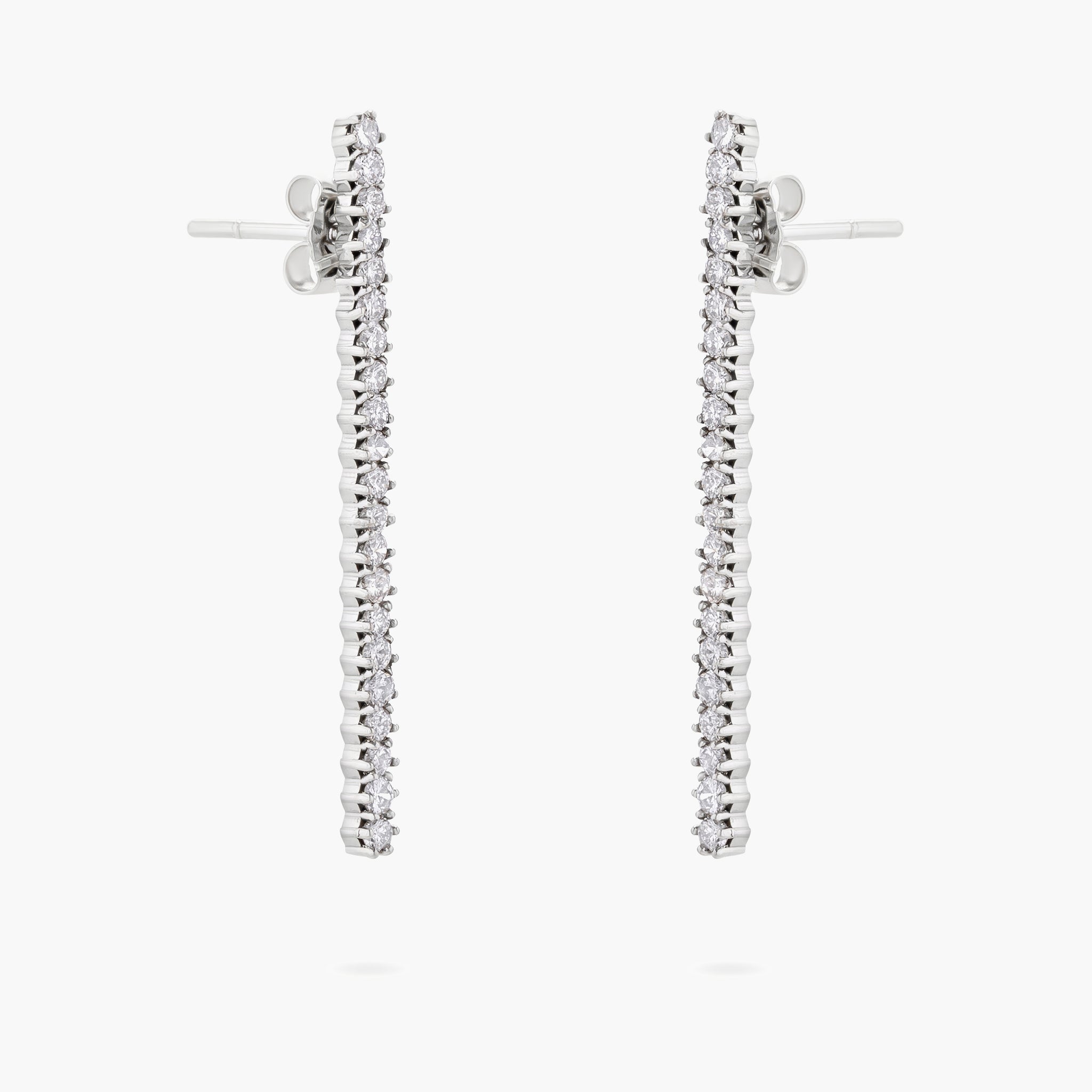 Diamond stick earrings