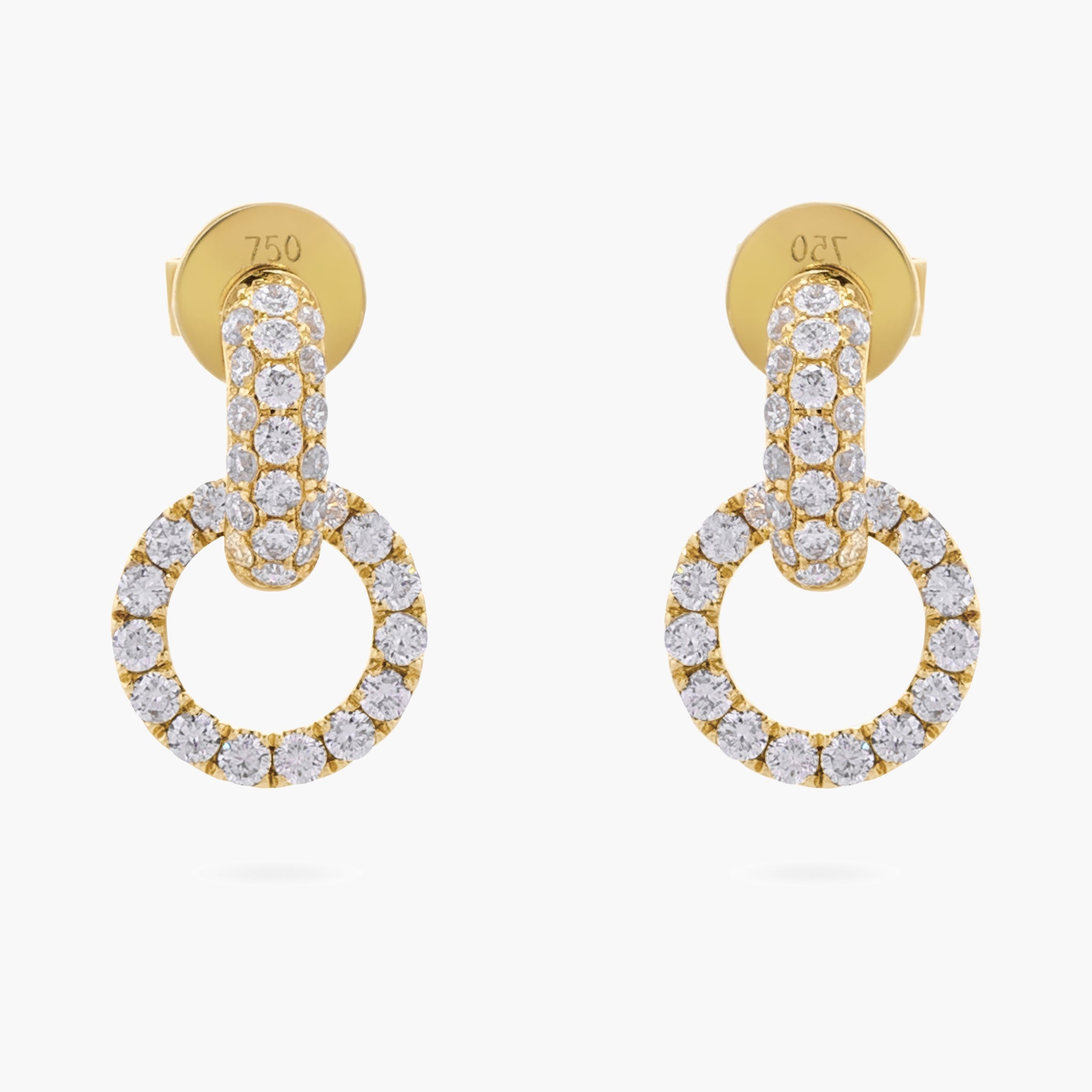 Diamond Pave set earrings