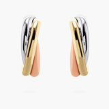 Gold Twisted Half Hoop Earrings