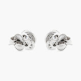 Aquamarine and Diamond Stud Earrings