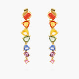 Multicolour Sapphire Drop Earrings
