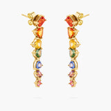 Multicolour Sapphire Drop Earrings
