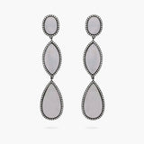 Mother of Pearl and Diamond Drop Earrings