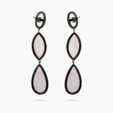 Mother of Pearl and Diamond Drop Earrings