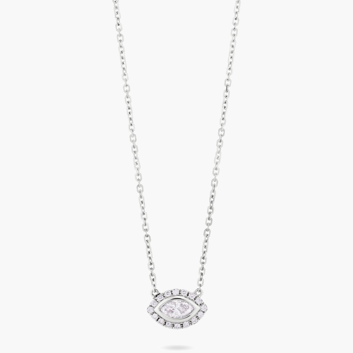Marquis diamond pendant & chain
