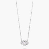 Marquis diamond pendant & chain