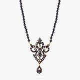 Antique Diamond pendant on spinel beads