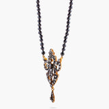 Antique Diamond pendant on spinel beads