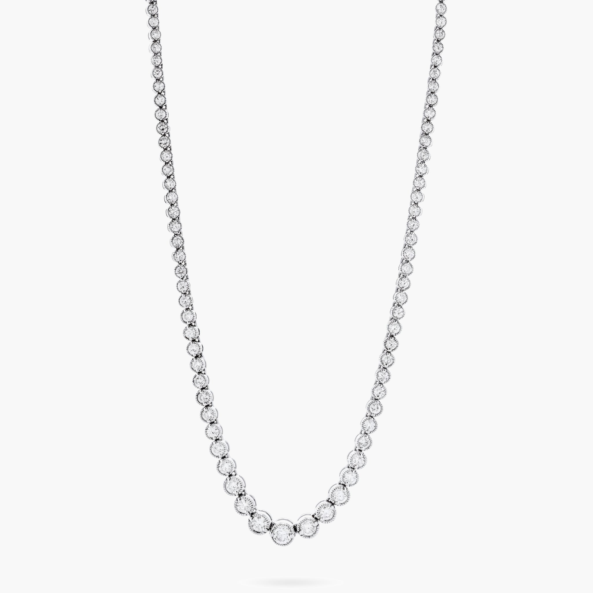 Diamond line necklace 1
