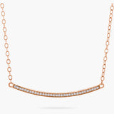Curved bar necklace 19