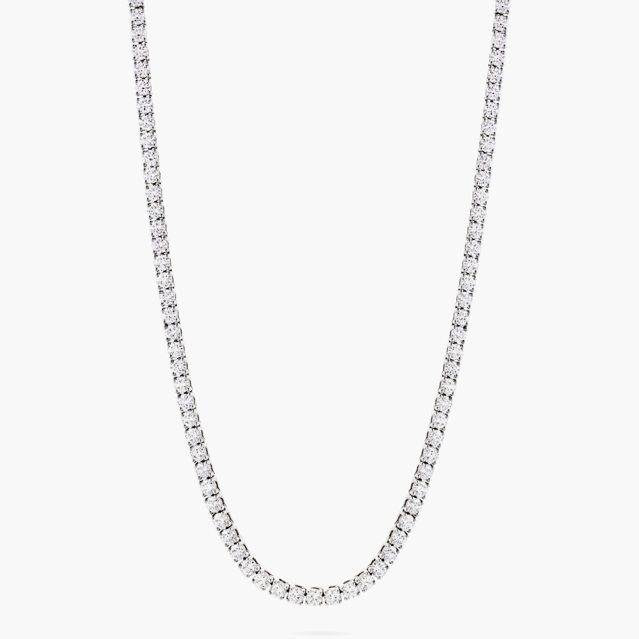 Diamond tennis necklace 16 1/4