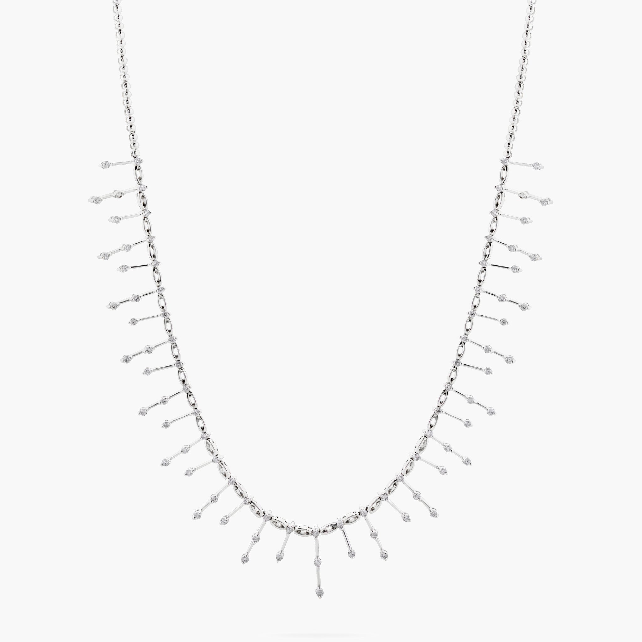 Fancy diamond necklace