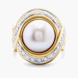 Mabe pearl ring