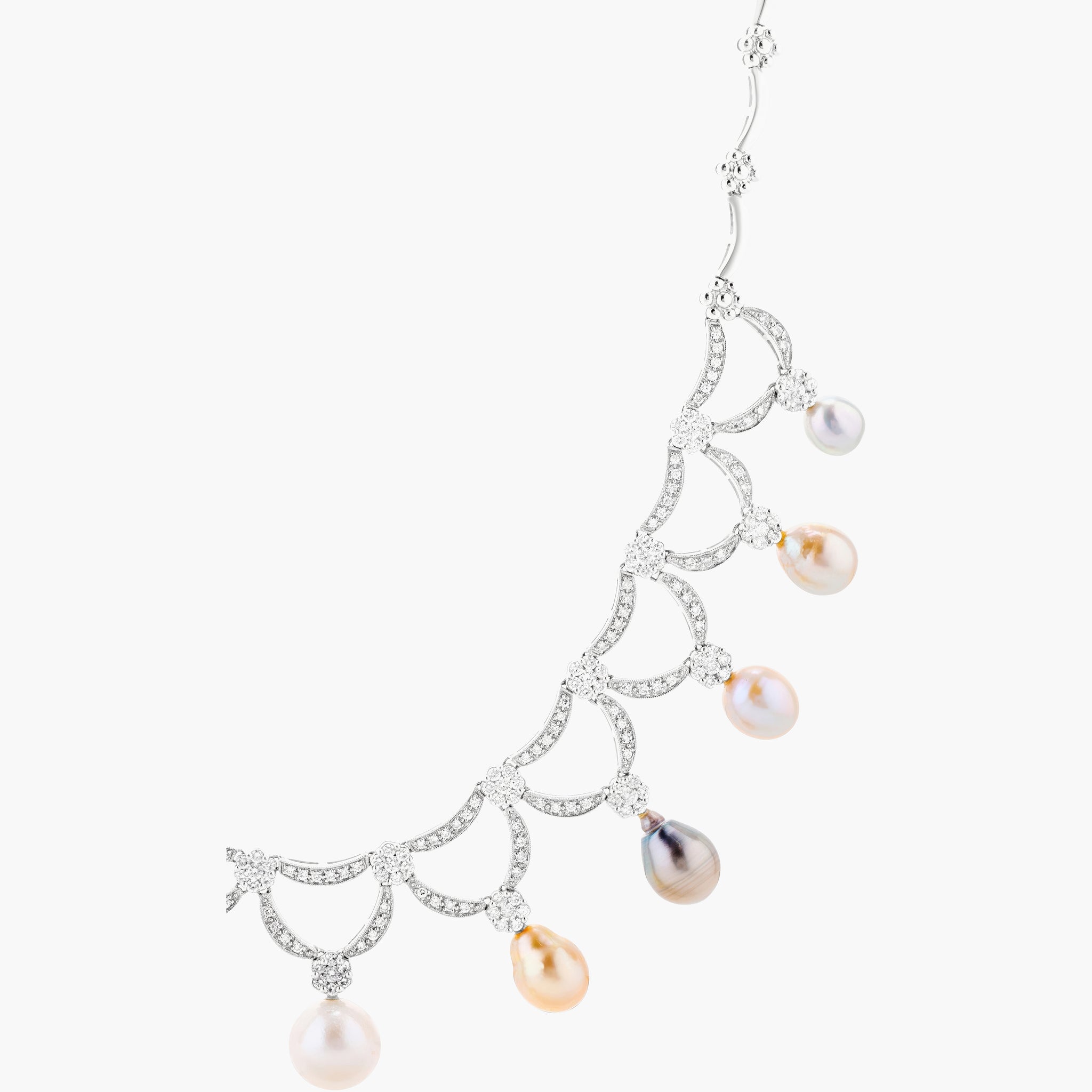 Diamond Pearl necklace