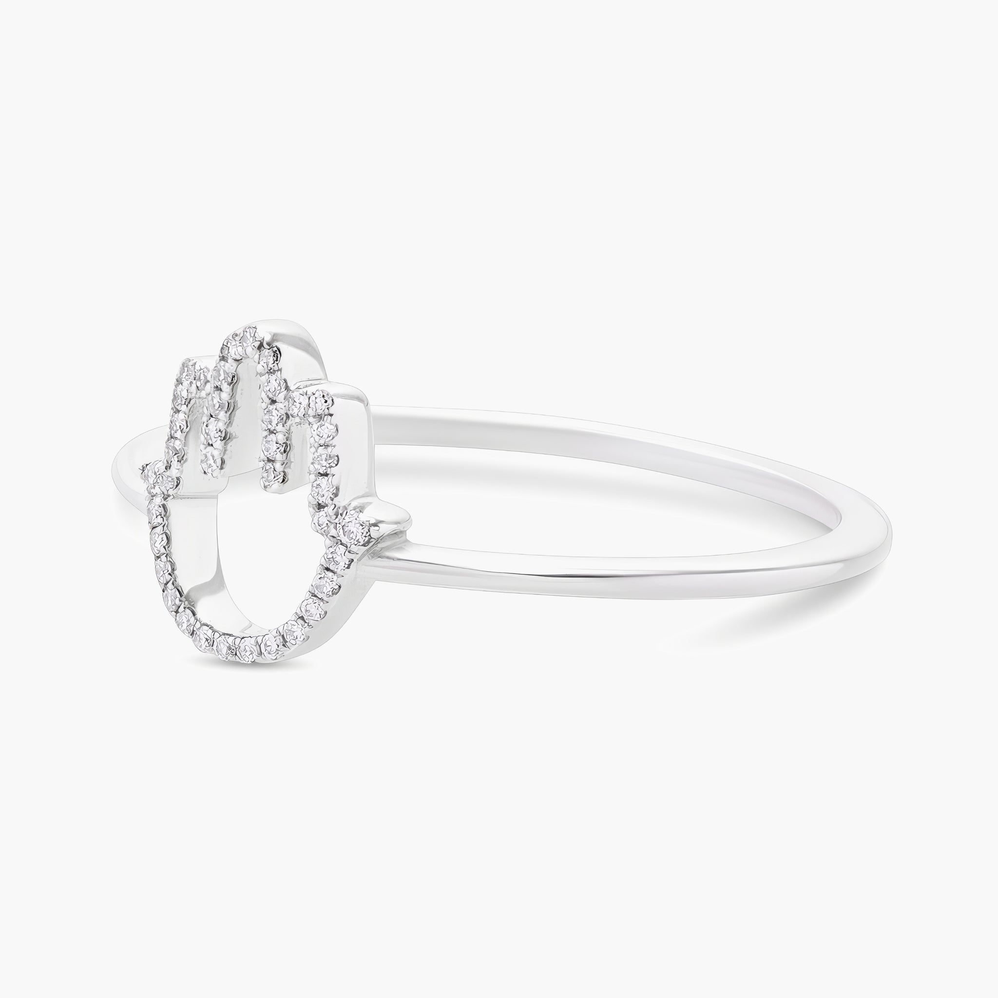Diamond Hamsa ring
