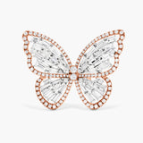 Diamond Butterfly Ring