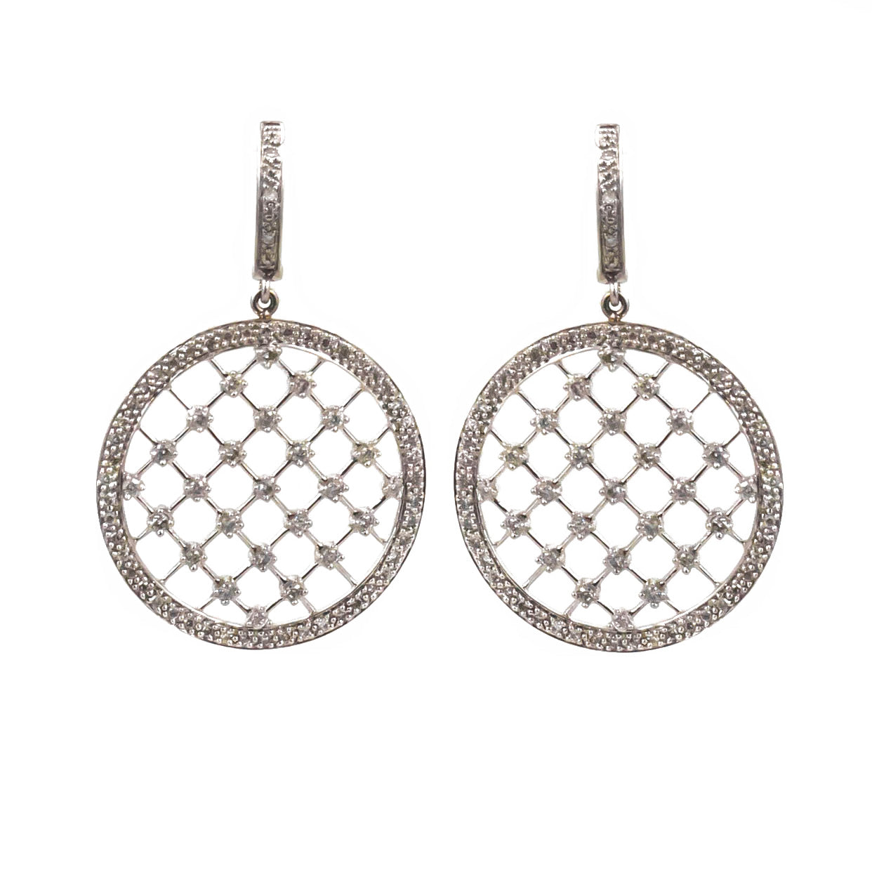 Diamond Tennis Earrings