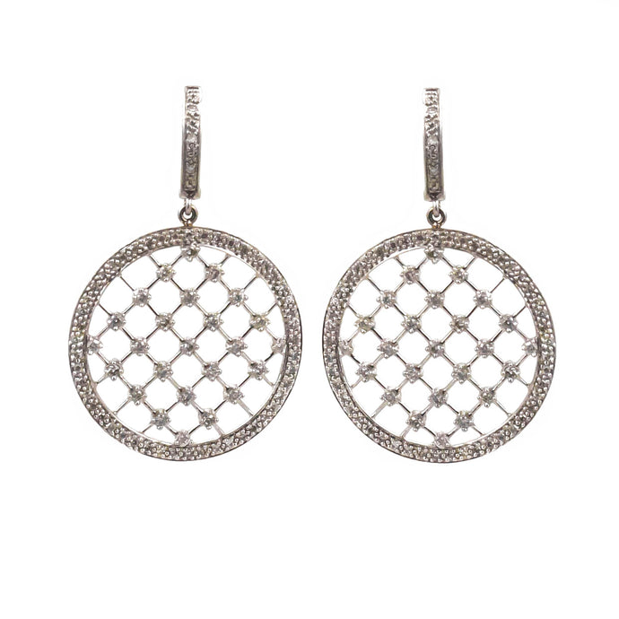 Diamond Tennis Earrings