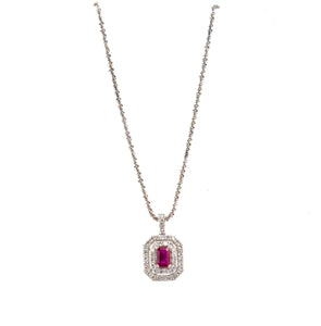 Ruby and Diamond Pendant